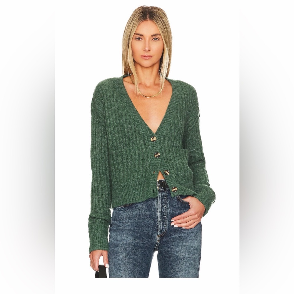 Lovers + Friends Caroline Cardigan - XXS Moss